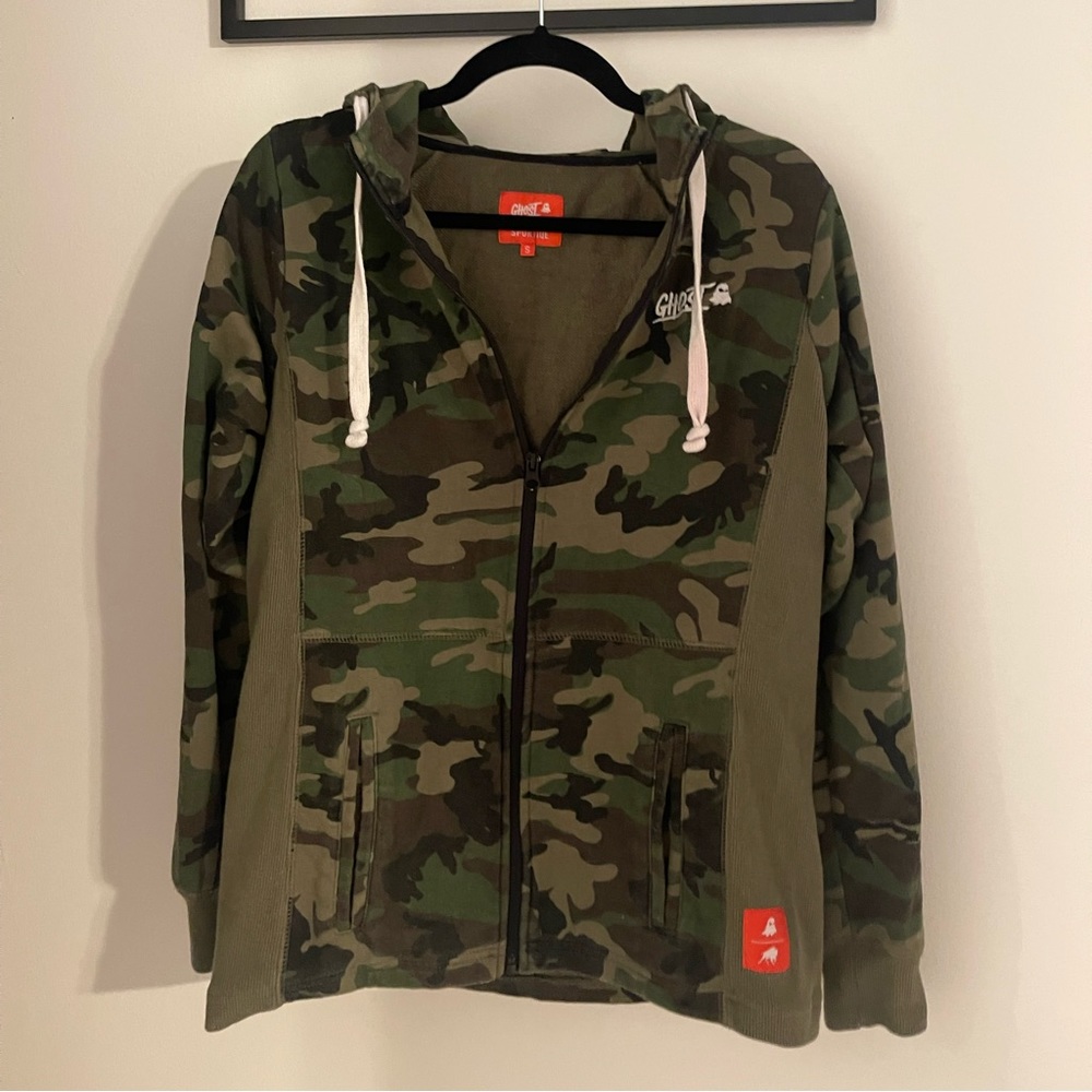 ghost zip up hoodie